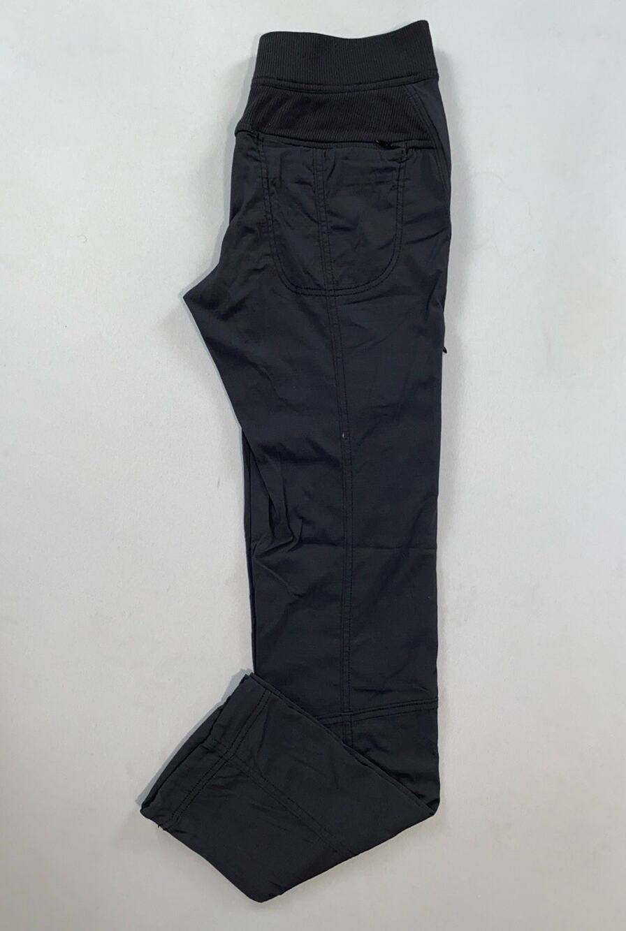 Athleta 153397 Women's Trekkie Ripstop Stretch Nylon Hiking Pants. Black, Size 4
